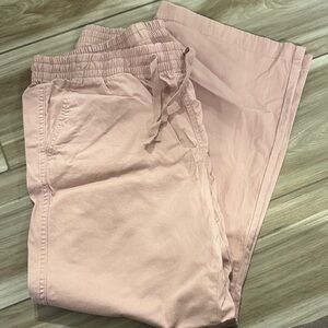 L.L. Bean Light Pink Wide Leg Pants